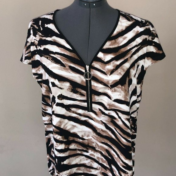 Calvin Klein Animal‎ Print Shirt Size S NWT - Picture 1 of 5